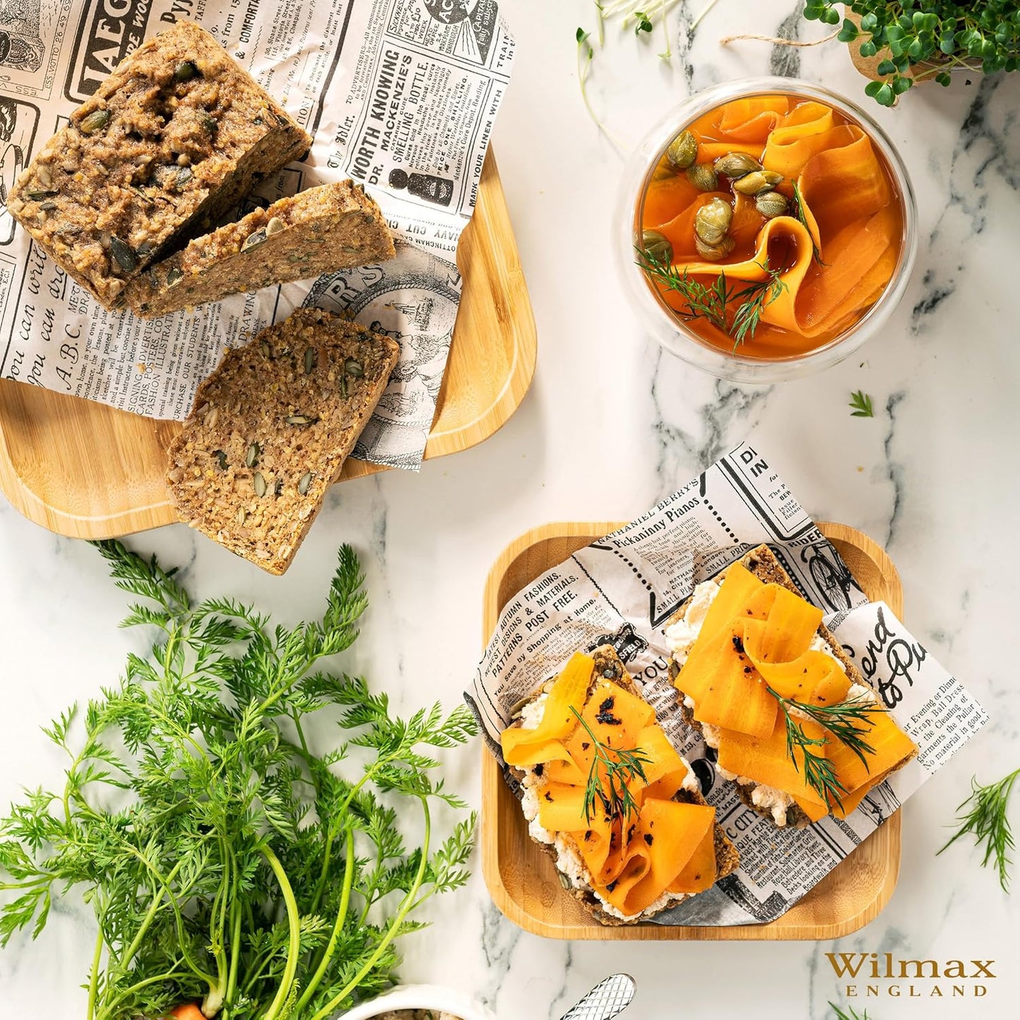 Wilmax Bambus Teller, 15 x 15 cm, WL-771019/A