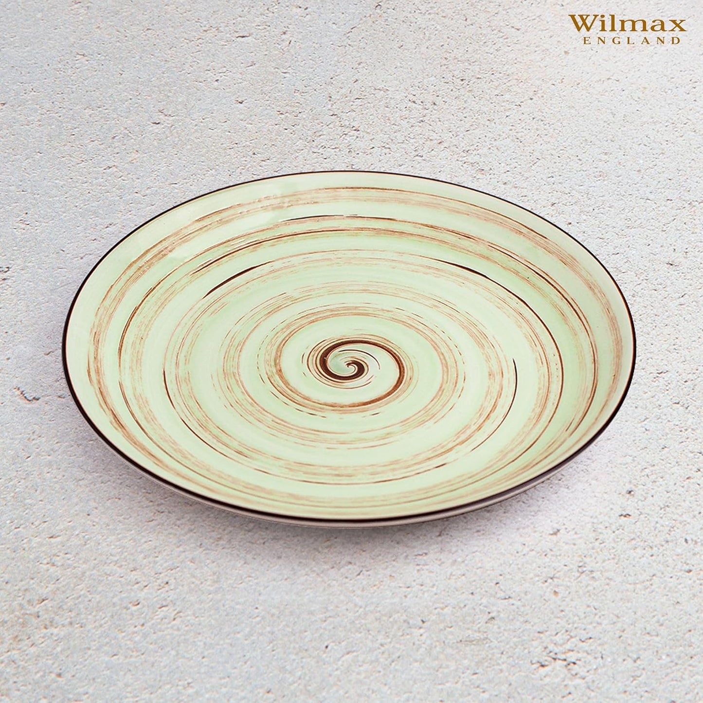 Wilmax England Porseleinen Borden 20 cm Pistache 6 stuks