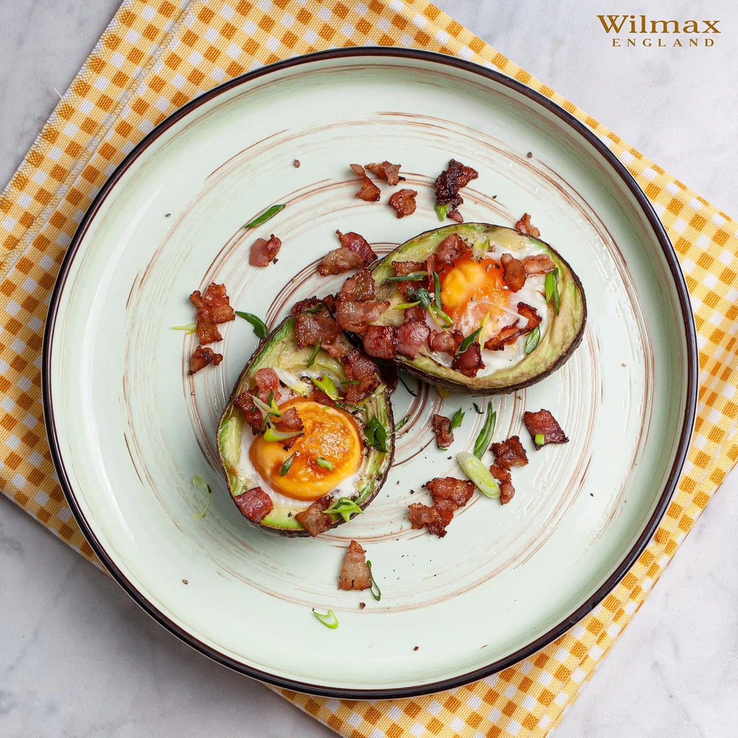 Wilmax Porzellan Speiseteller Set 2-teilig, Pistazie, 23 cm WL-669119/A2