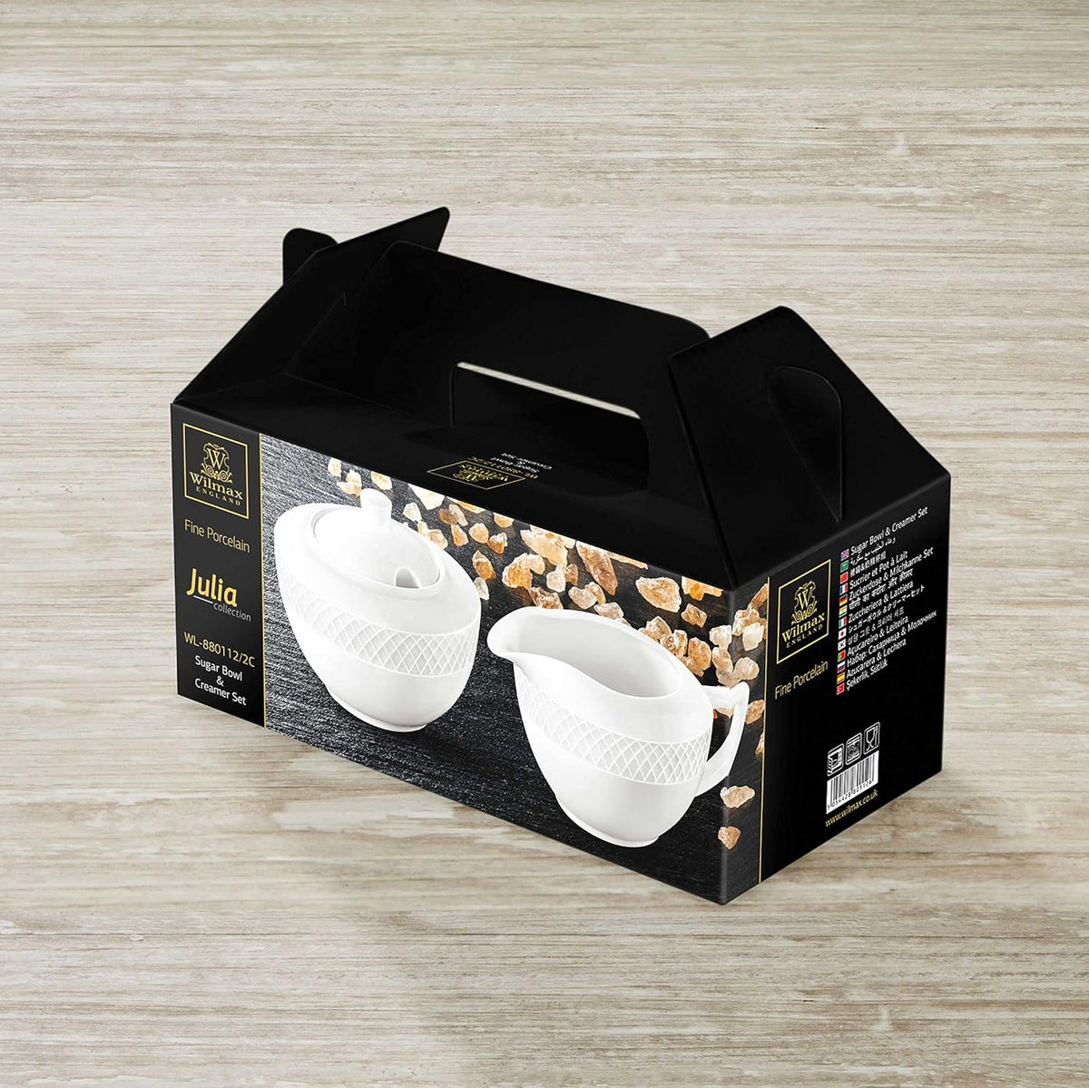 Wilmax Suiker & Roomset 2-delig Wit Porselein