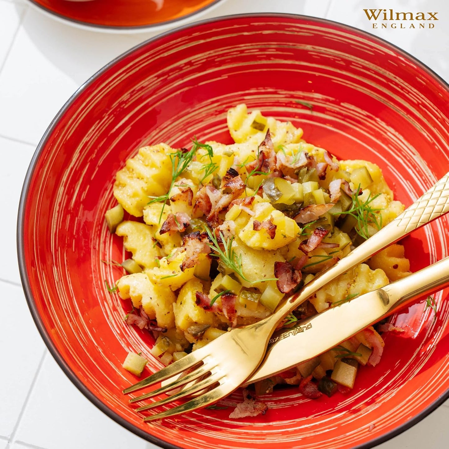 Wilmax Deep Plate 22.5 cm Red Porcelain WL-669223/A