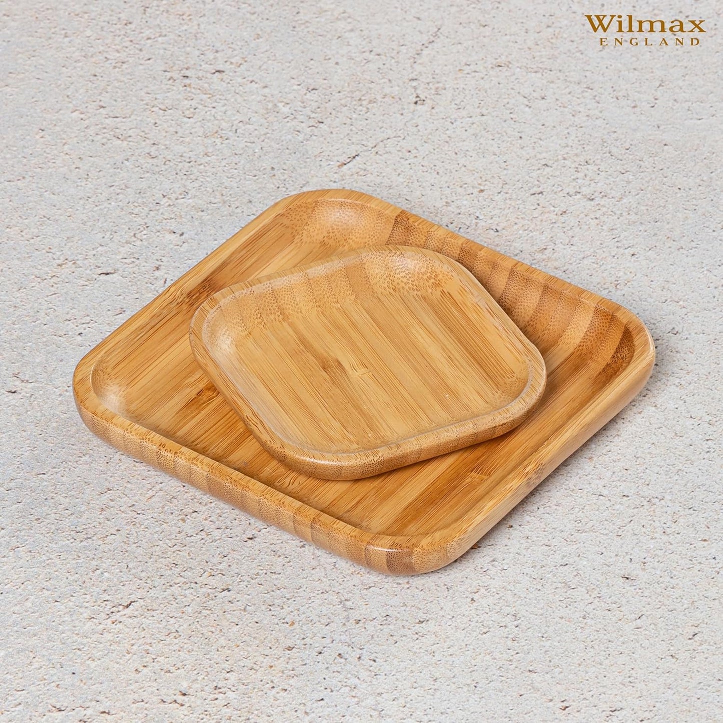 Wilmax Bamboe Bord 10x10 cm Natuurlijk WL-771017/A