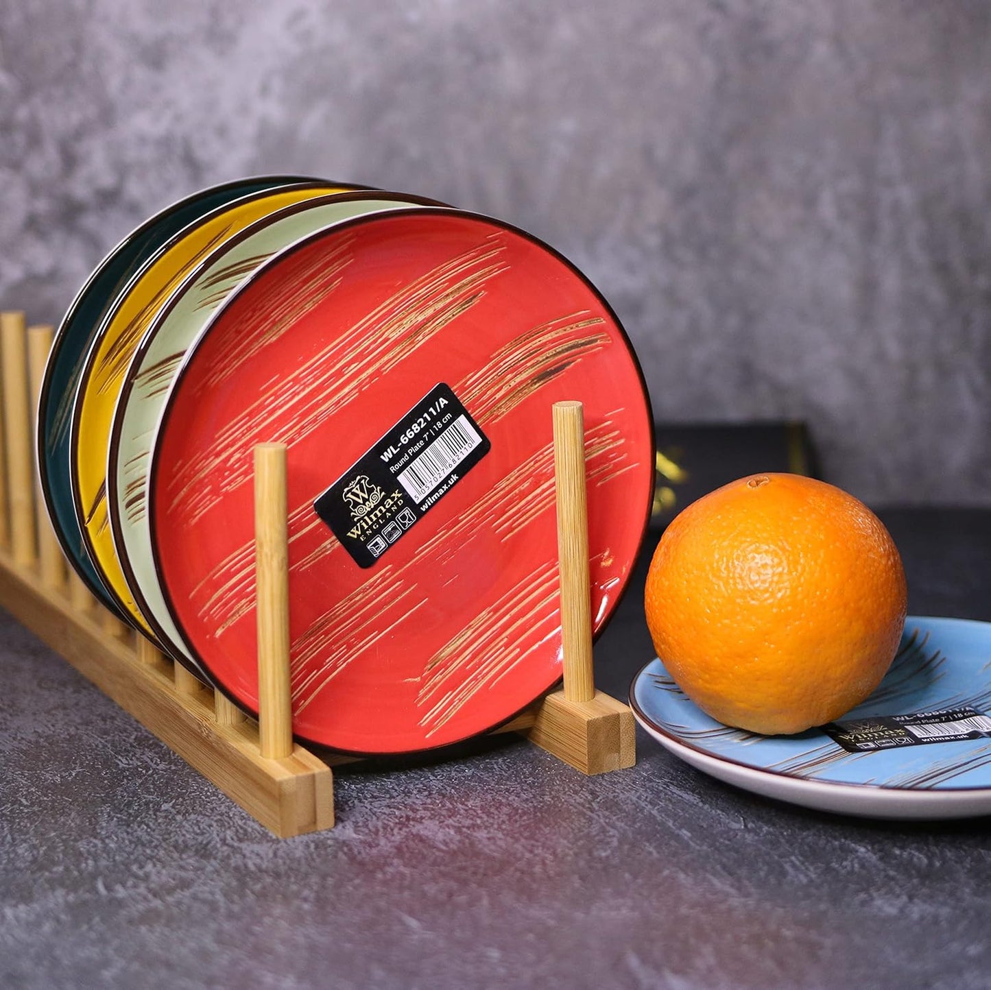 Wilmax runde Dessertteller 18 cm ColorBoom Kollektion 6er-Set WL-668211/A6