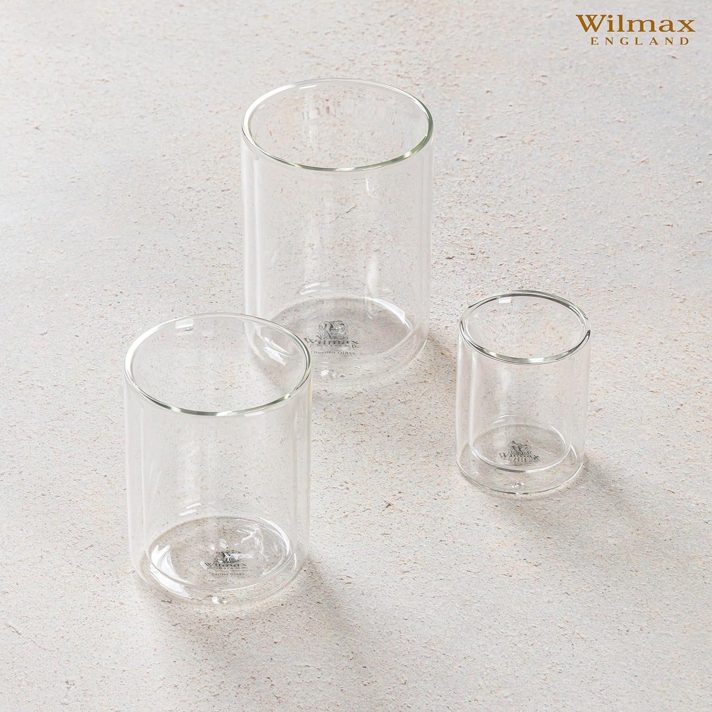 Wilmax Dubbelwandig Glas 200 ml set van 6 WL-888782/A6