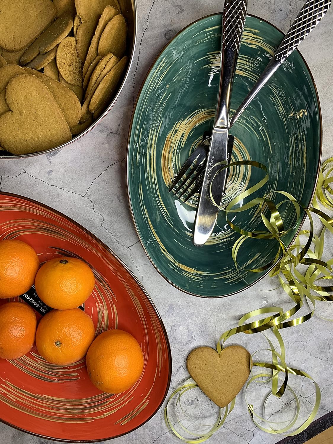 Wilmax Ovale Porzellanschüssel 25 cm Rot WL-669240/A2