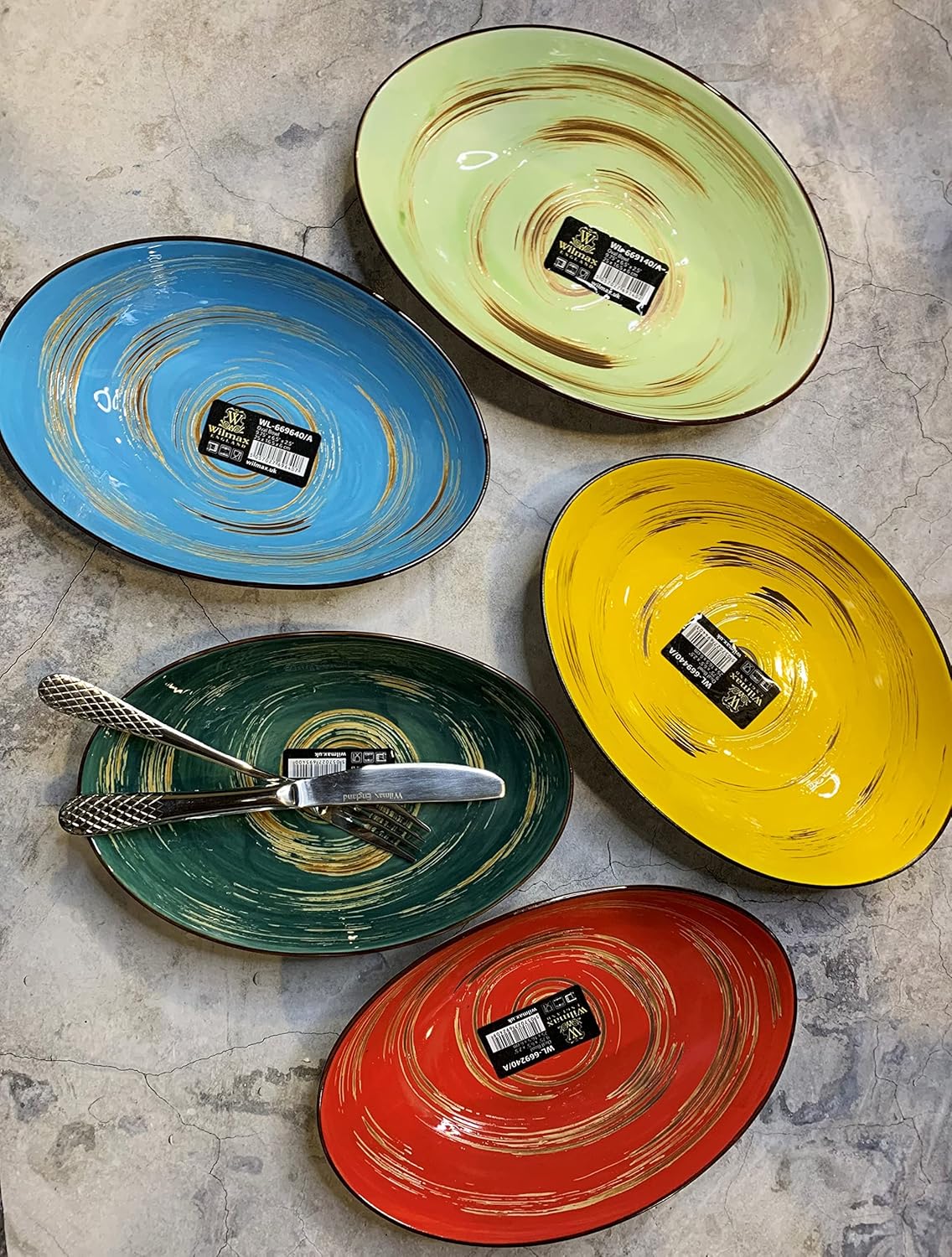 Wilmax Porselein Schaaltje Ovaal 25 cm Pistachekleur WL-669140/A