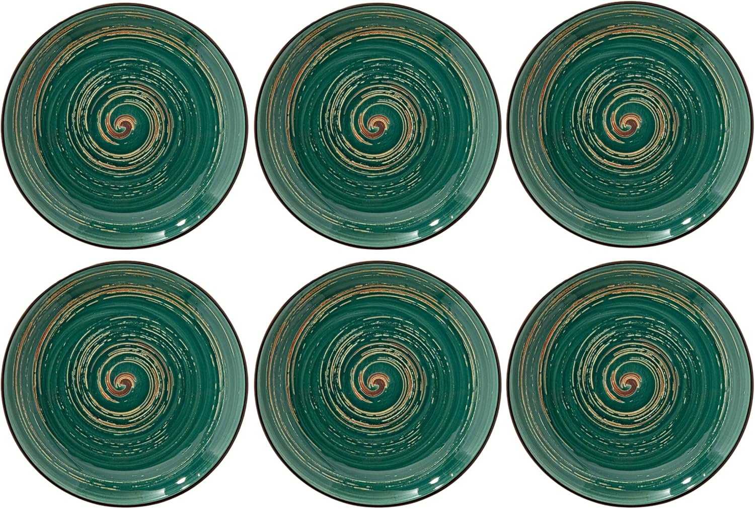Wilmax Dessertteller COLORBOOM | 6er-Set | Ø 20 cm | Grün | WL-669512/A6