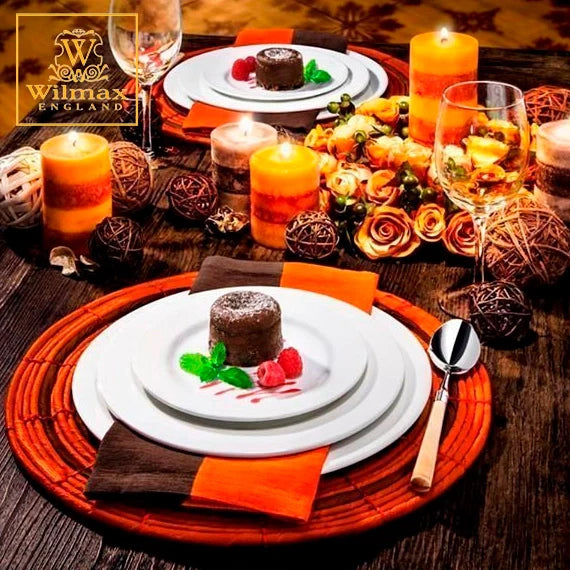 Wilmax Dessertschaal 20 cm van porselein, wit WL-991013/A