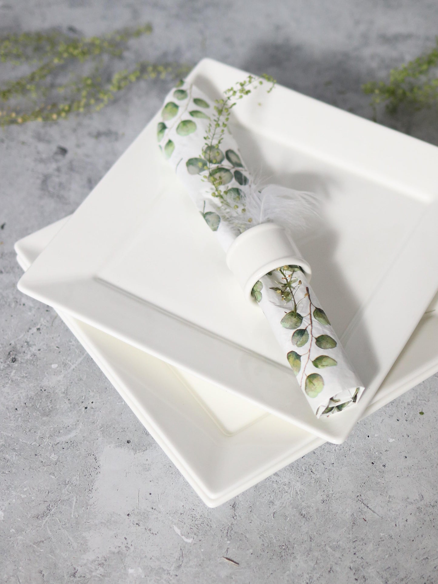 Wilmax Porzellan Dessertteller, 18,5 x 18,5 cm, WL-991222/A