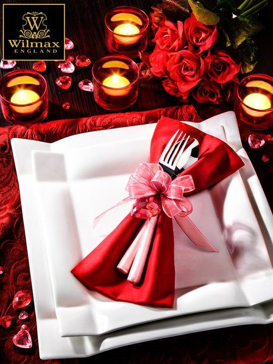 Wilmax Speiseteller, quadratisch, 25 x 25 cm, Emily Kollektion, WL-991232/A