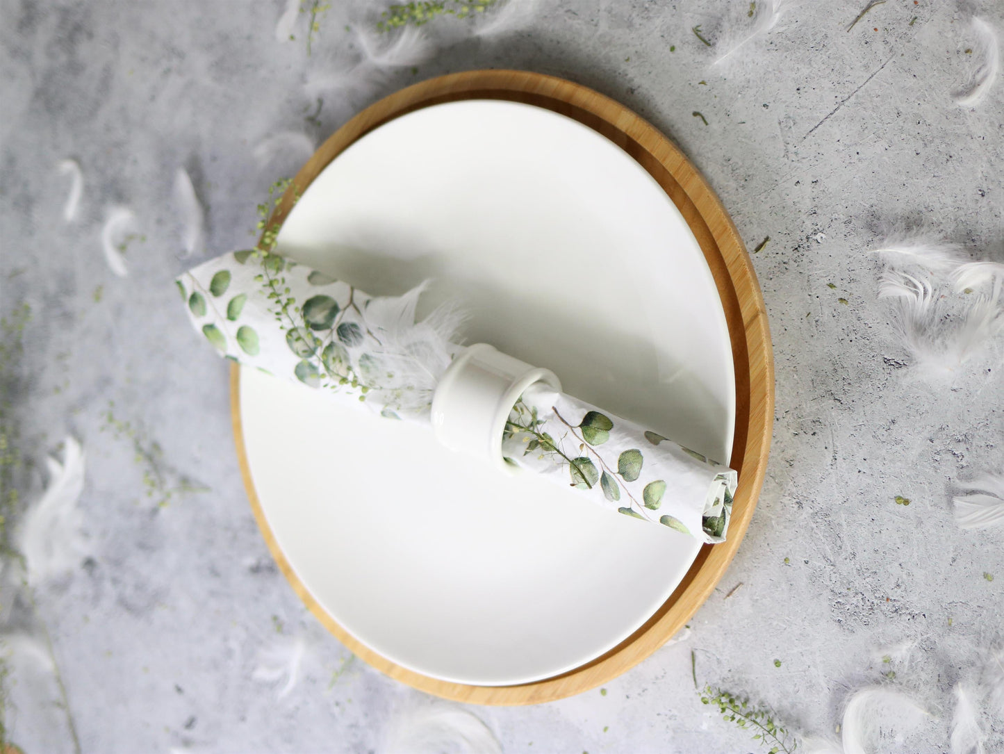 Wilmax Serviettenring Weiß – Elegante Tischdekoration – WL-996044/A