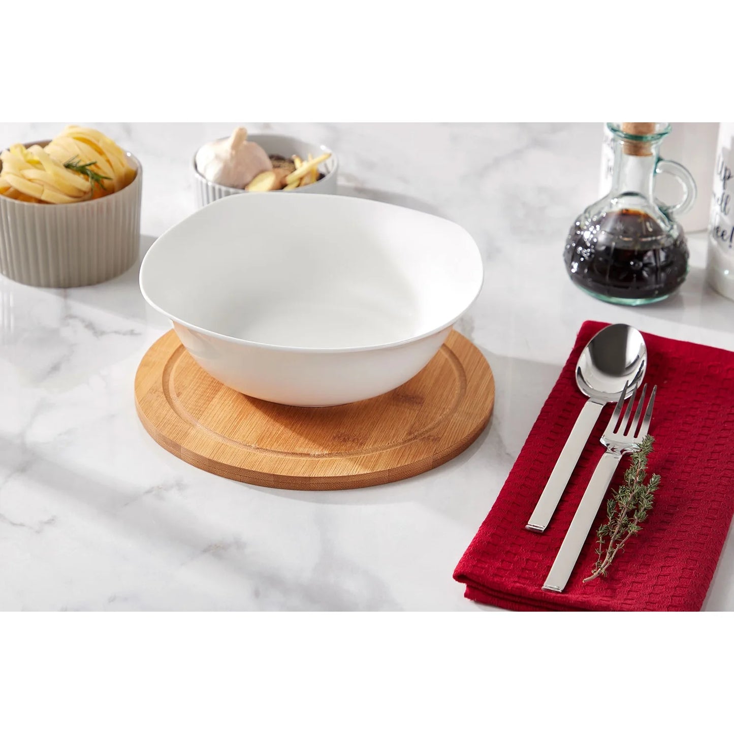 Wilmax Quadratische Porzellanschüssel, 14.5 x 14.5 cm, 345 ml, WL-992000/A