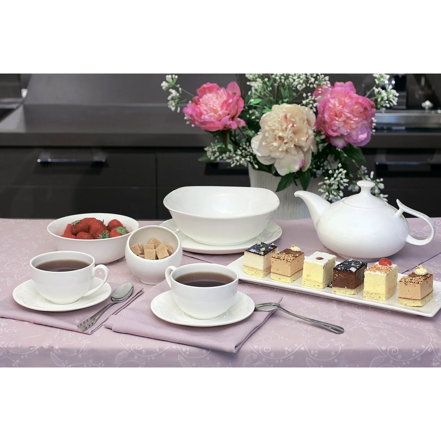 Wilmax Porzellanschalen Set 6er Set Weiß 700ml Ø15cm WL-992004/A6