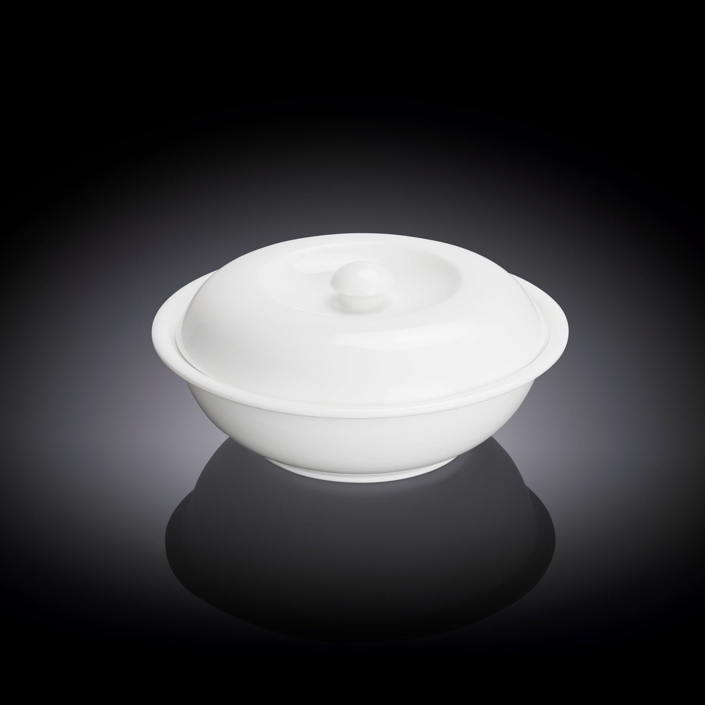 Wilmax Schaal met deksel, porselein wit, 1700 ml 26 cm