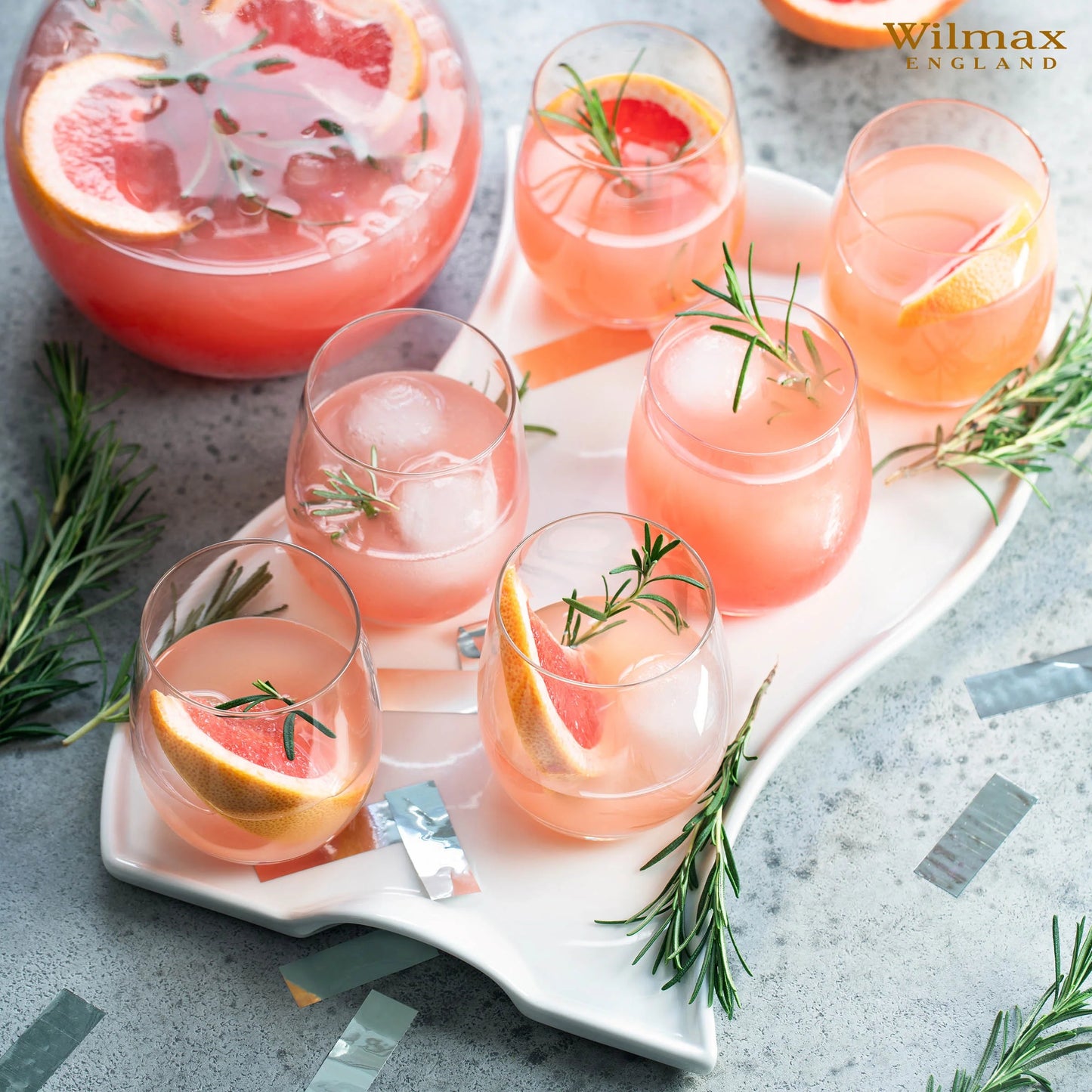 Wilmax Whiskygläser-Set, 6-teilig, 370 ml, WL-888021/6A