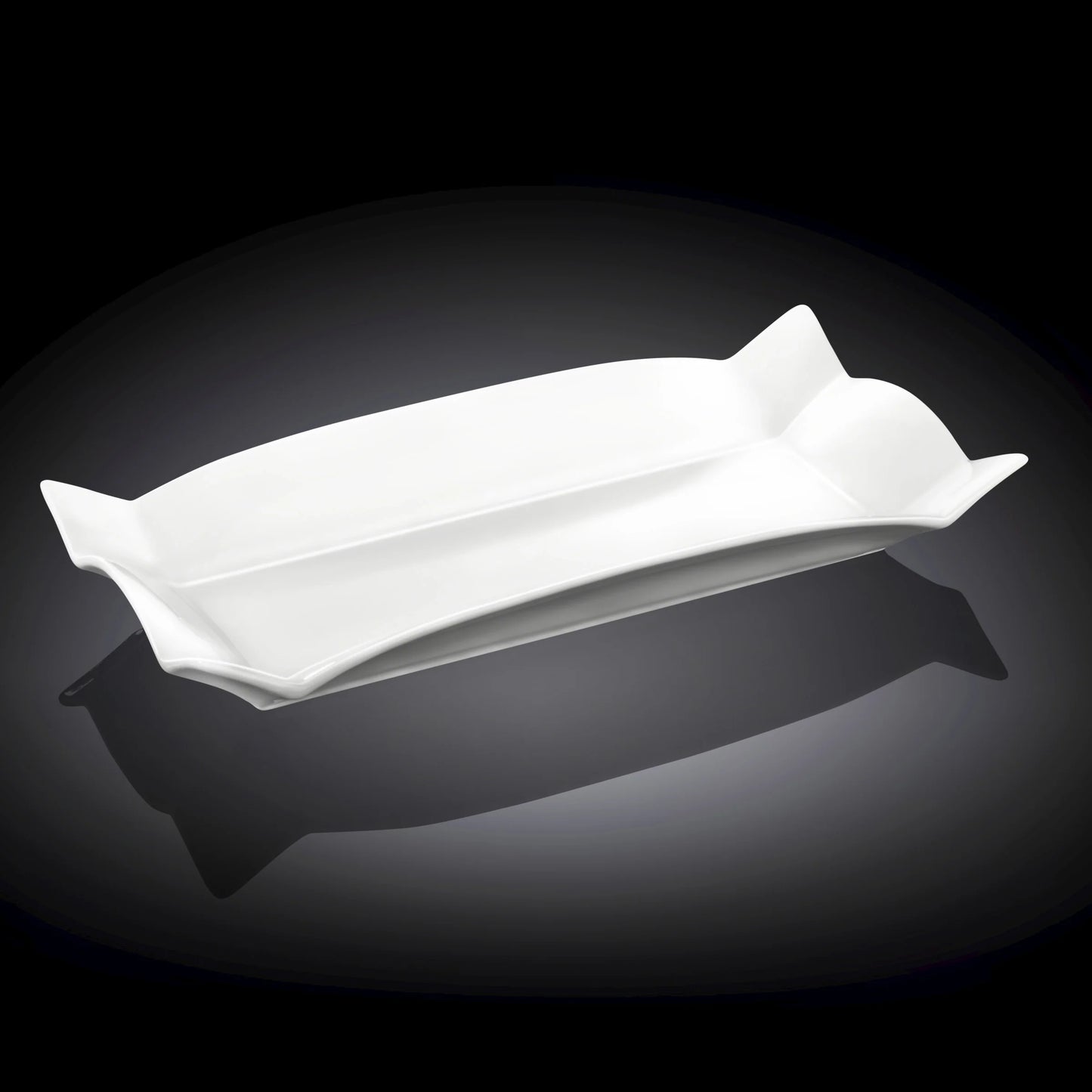 Wilmax Porzellanplatte, rechteckig, 31,75 x 15,24 cm, WL-992583/A