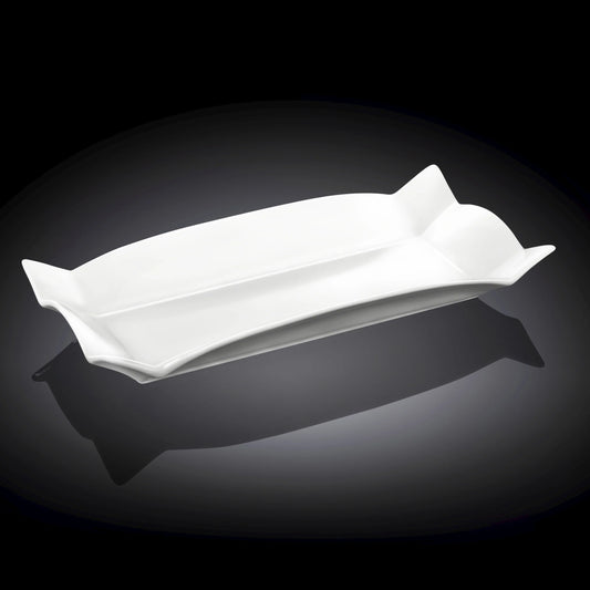 Wilmax Porzellanplatte, rechteckig, 31,75 x 15,24 cm, WL-992583/A