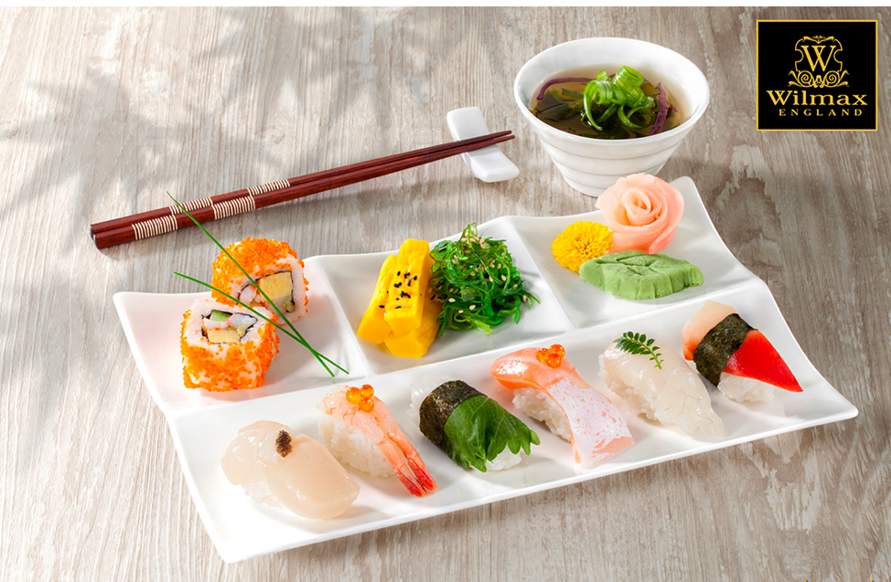 Wilmax Servierplatte, rechteckig mit geschwungenen Kanten 30 x 20 cm WL-992598/A