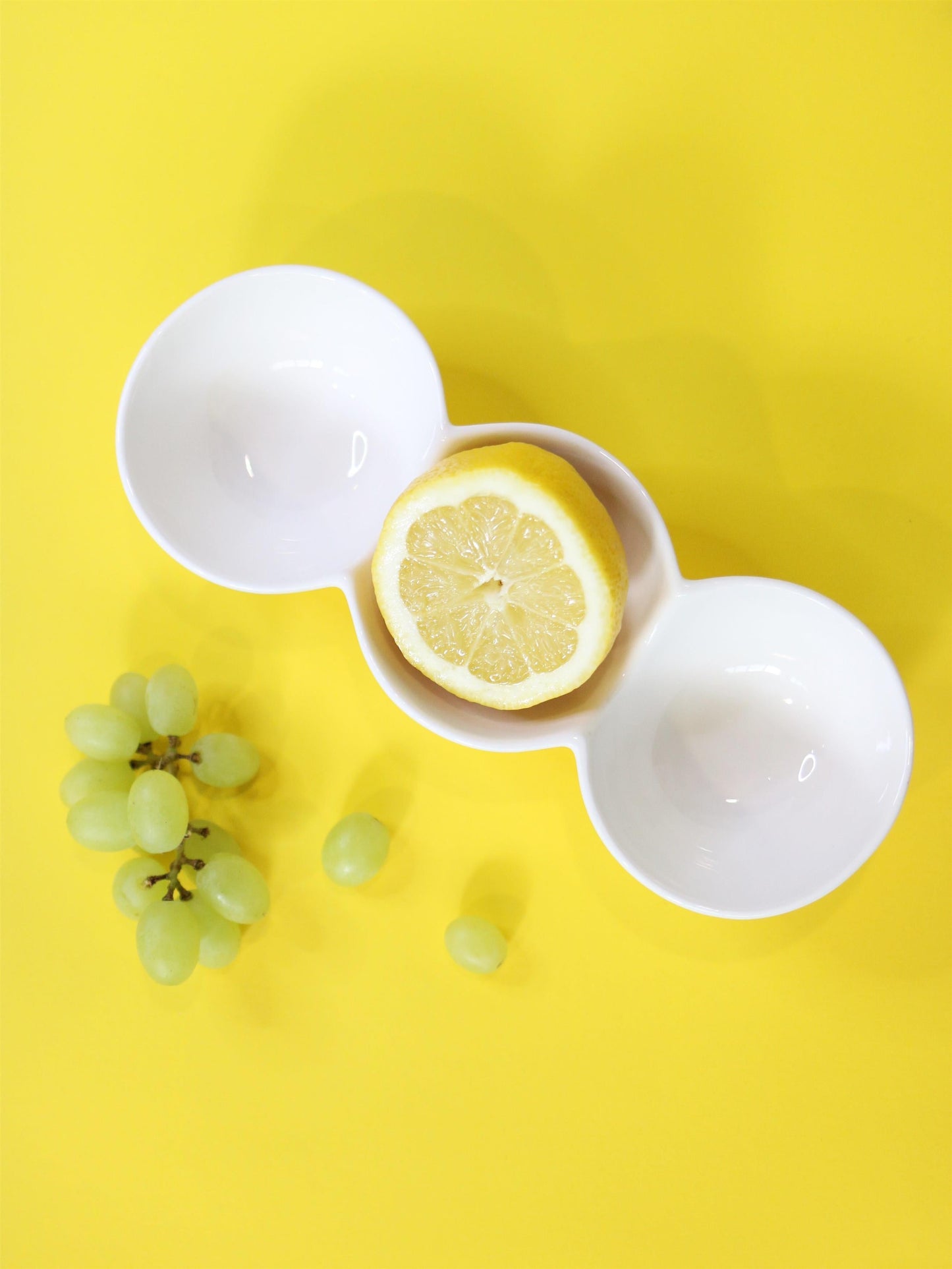 Wilmax Geteilter Teller Weiß 26 cm – Hochwertiges Porzellan – WL-992601/A