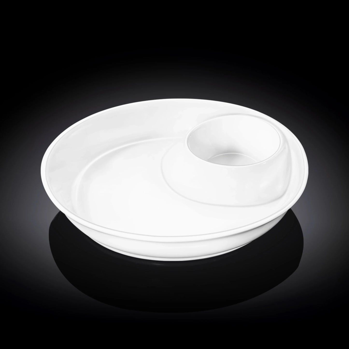 Wilmax - Runde Servierplatte - 25,5 cm - Weiß - WL-992658/A