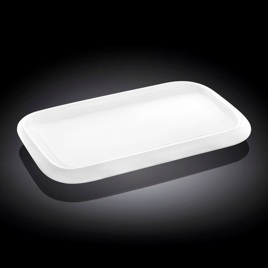 Wilmax Serveerplaat 25.5 x 15 cm van Porselein, Wit