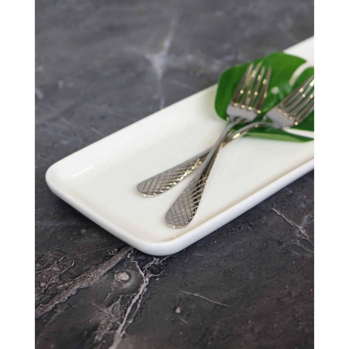 Wilmax porseleinen serveerblad 39x13 cm, wit WL-992673/A