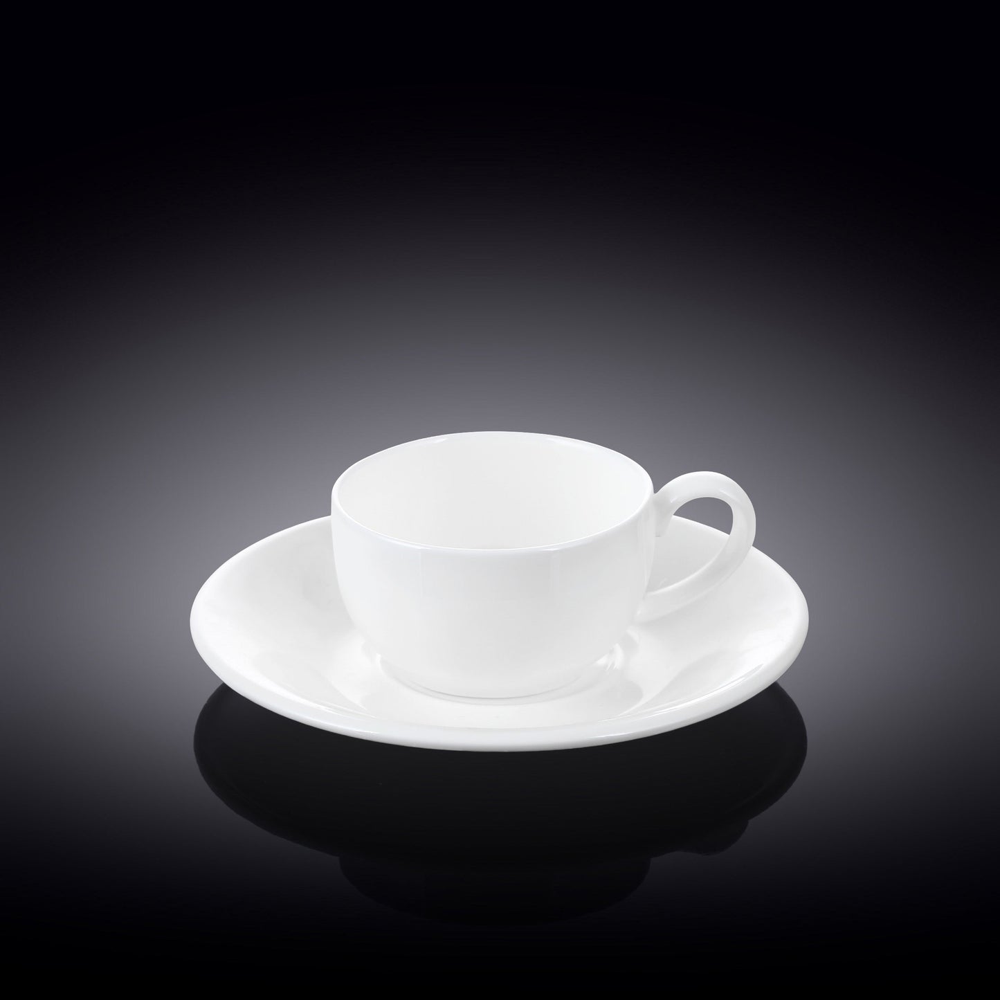 Wilmax Espressokop & schotel 100ml Wit Porselein WL-993002/AB