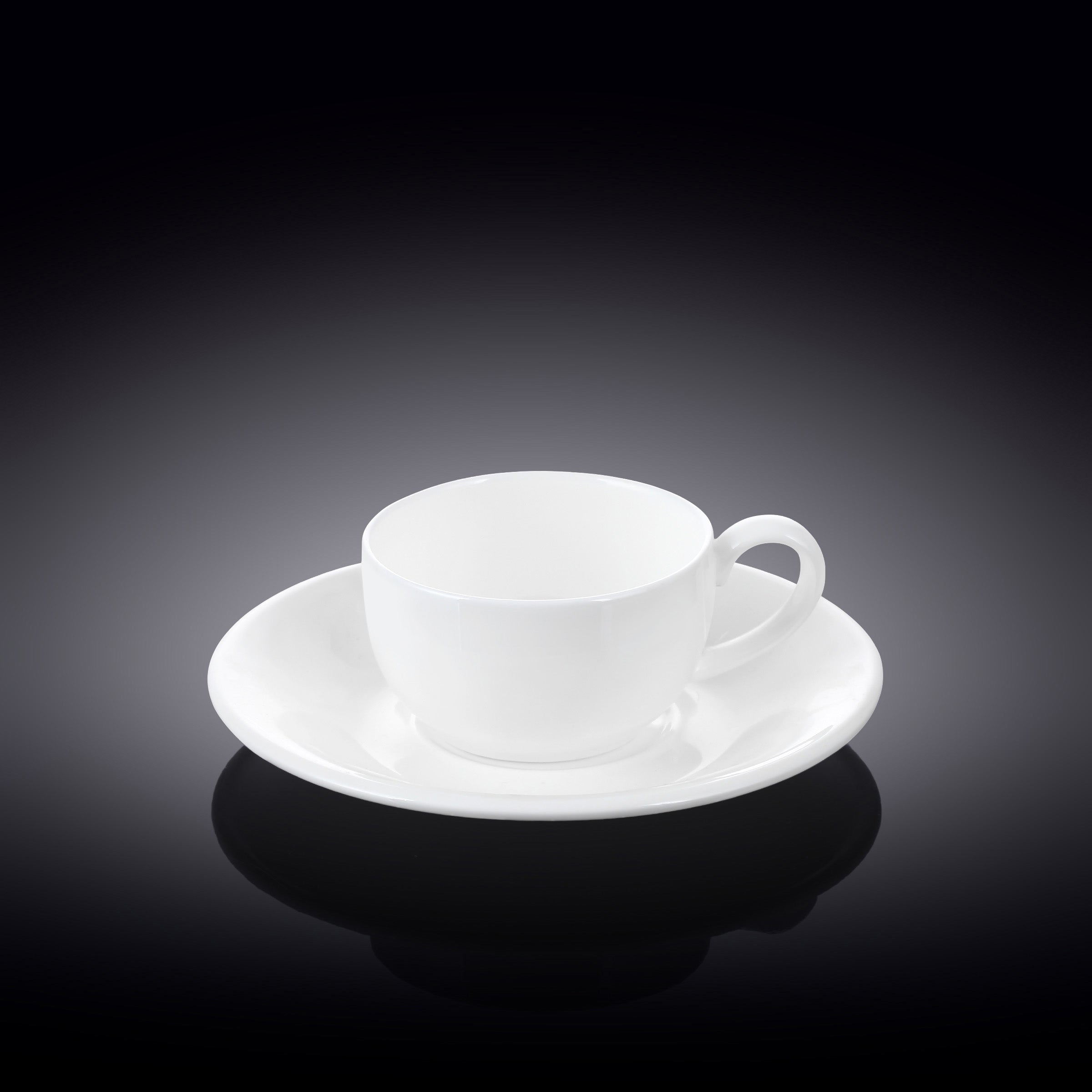 Wilmax Espressokop & schotel 100ml Wit Porselein WL-993002/AB