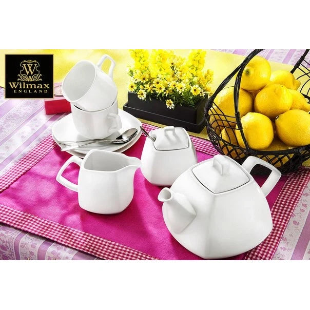 Wilmax Thee Kopjes & Schotels Set 6-delig 200 ml Porselein WL-993003/6C