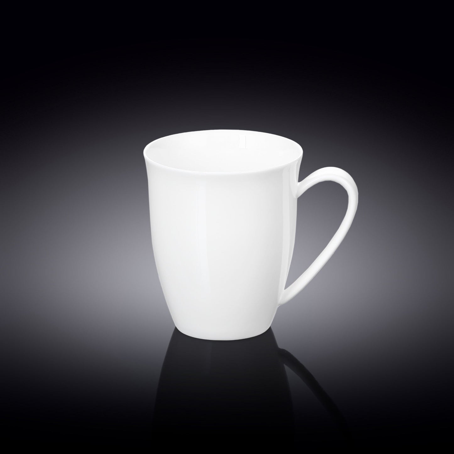 Wilmax  Porzellan Kaffeetassen Set 4er 380ml Weiß Modernes Kaffeebecher Set WL-993014/A4