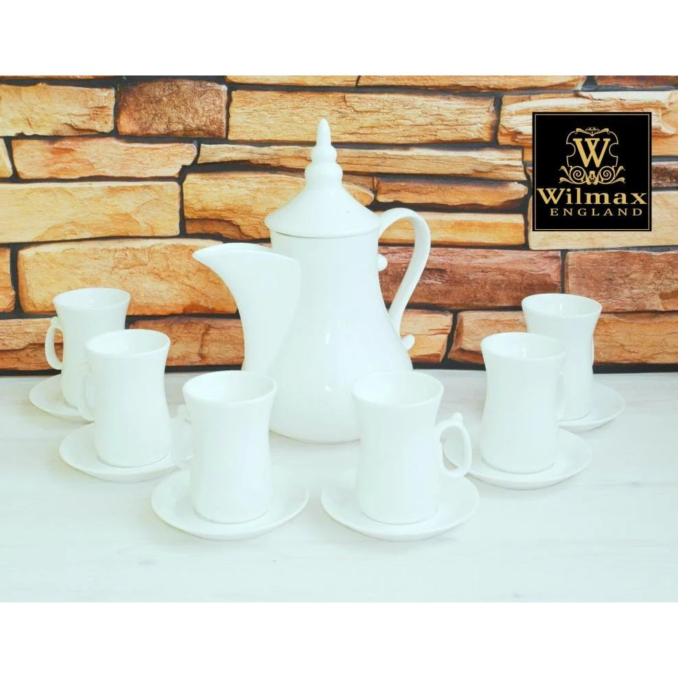 Wilmax Teetassen & Untertassen Set, 6er Set, Porzellan, WL-993087/6C