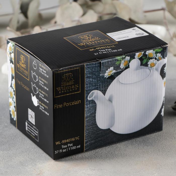 Wilmax England Teekanne, 1100 ml, Porzellan, WL-994016/1C