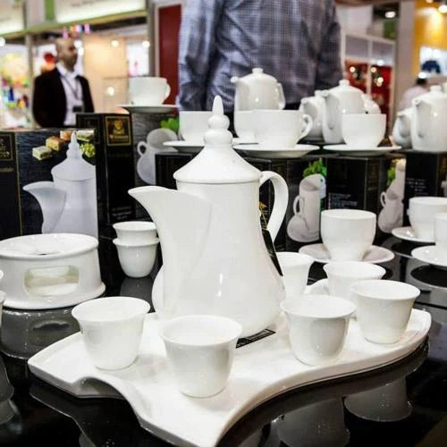 Wilmax Porzellan Kaffeekanne im arabischen Stil, 1 l – WL-994040/A