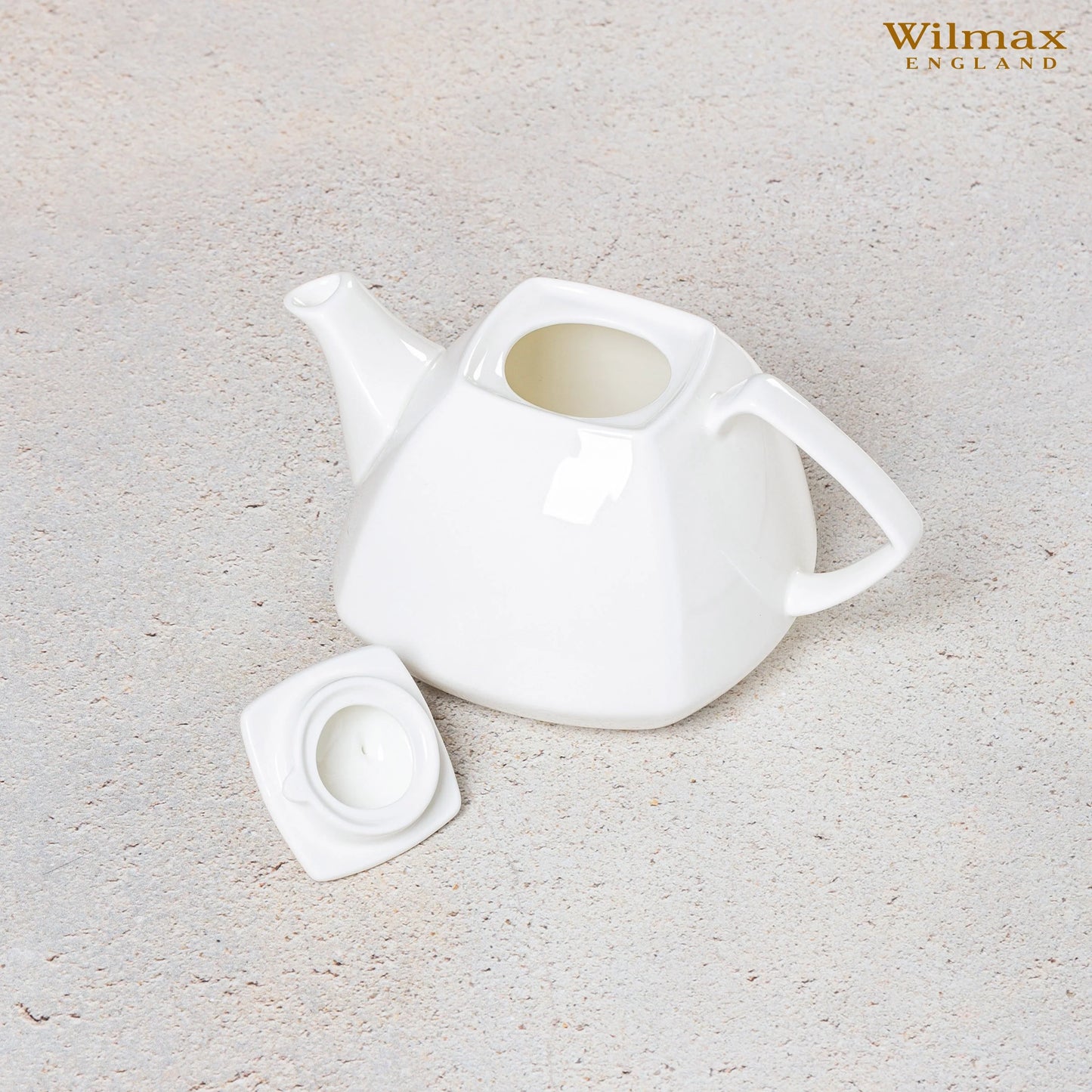 Wilmax Theepot 1050 ml van Porselein met Filter, Kleurendoos – WL-994041/1C