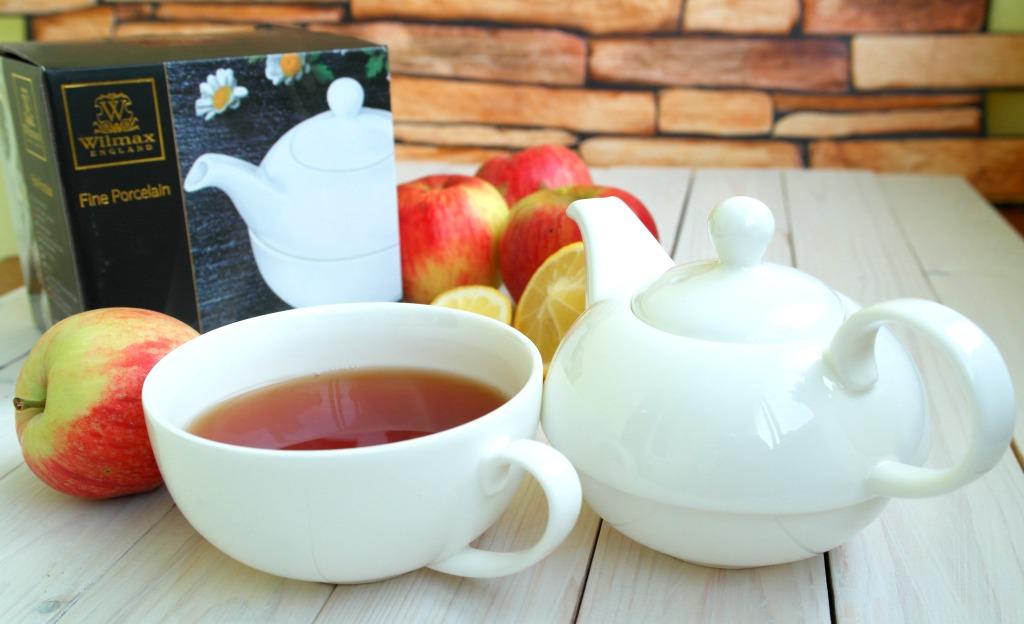 Wilmax Porzellan Teekannen- & Tassen-Set, 375 & 340 ml – WL-994048/AB