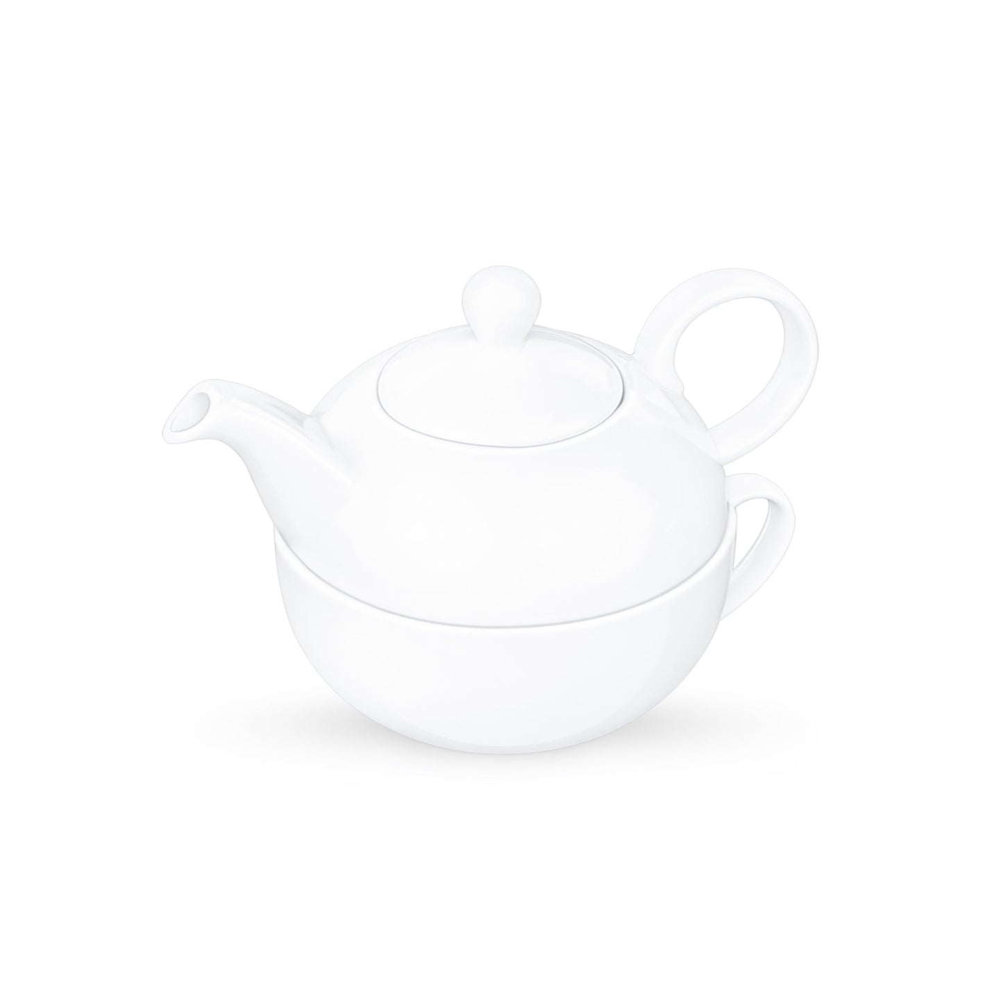 Wilmax Porzellan Teekannen- & Tassen-Set, 375 & 340 ml – WL-994048/AB