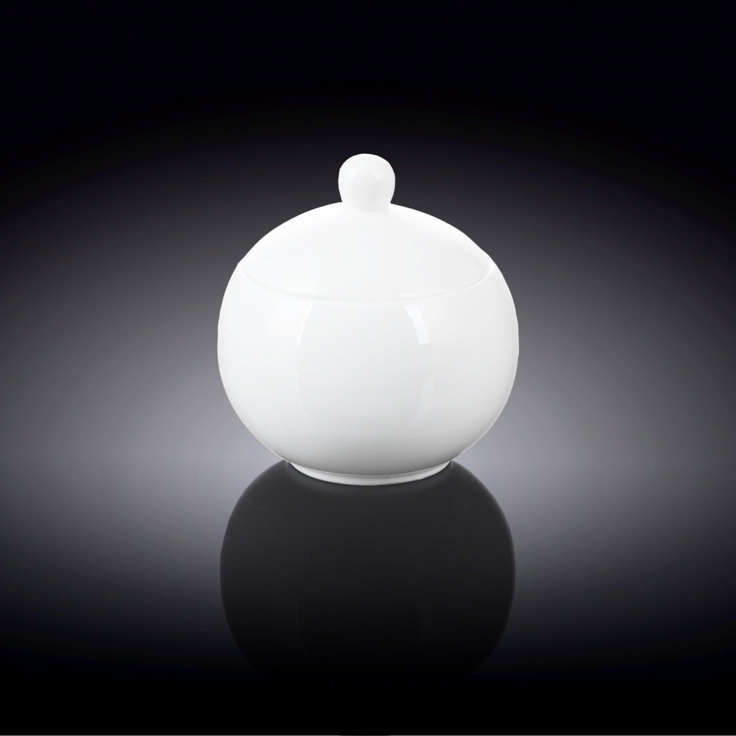 Wilmax Zuckerdose mit Deckel, 300 ml, Porzellan, WL-995001/1C