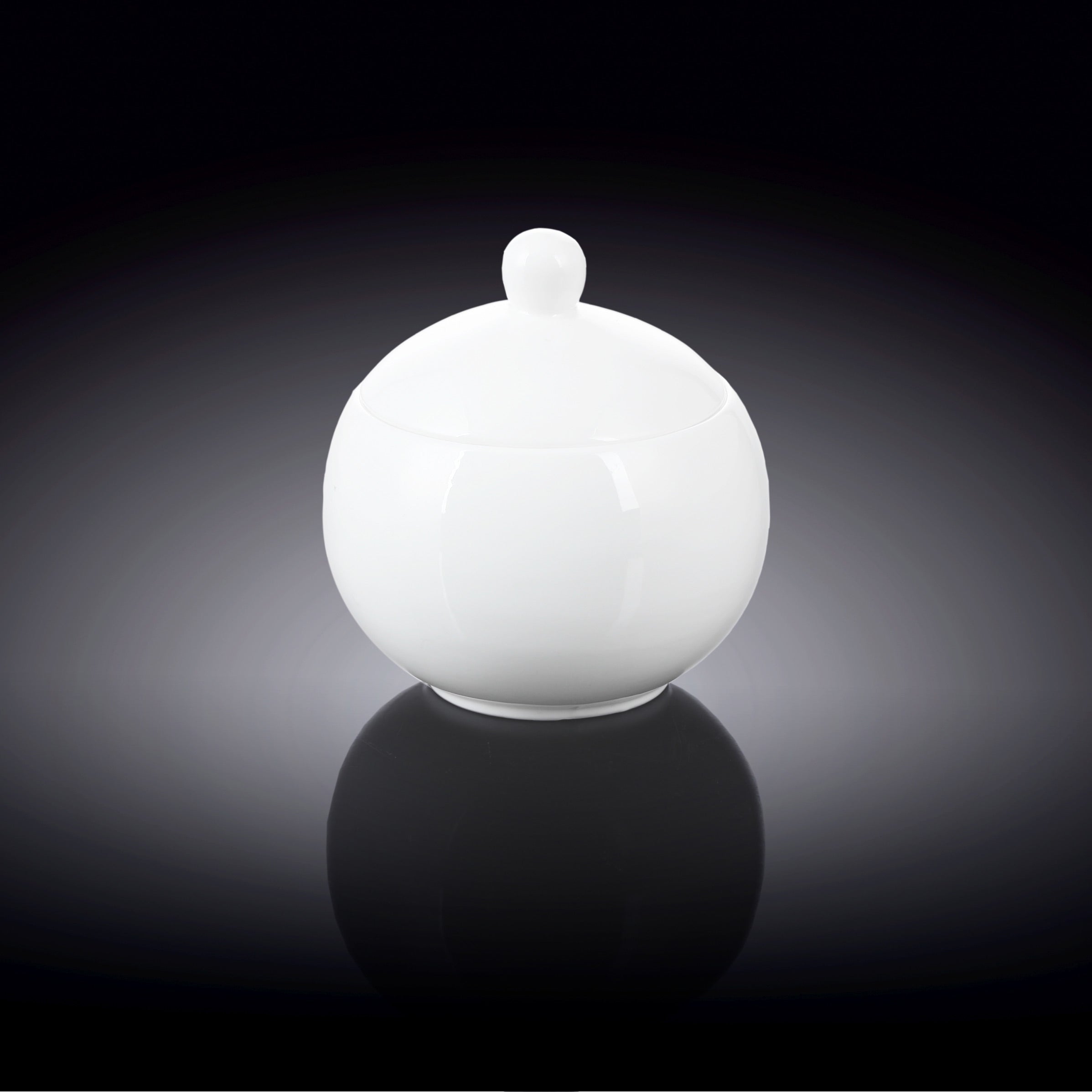 Wilmax Zuckerdose mit Deckel, 300 ml, Porzellan, WL-995001/1C