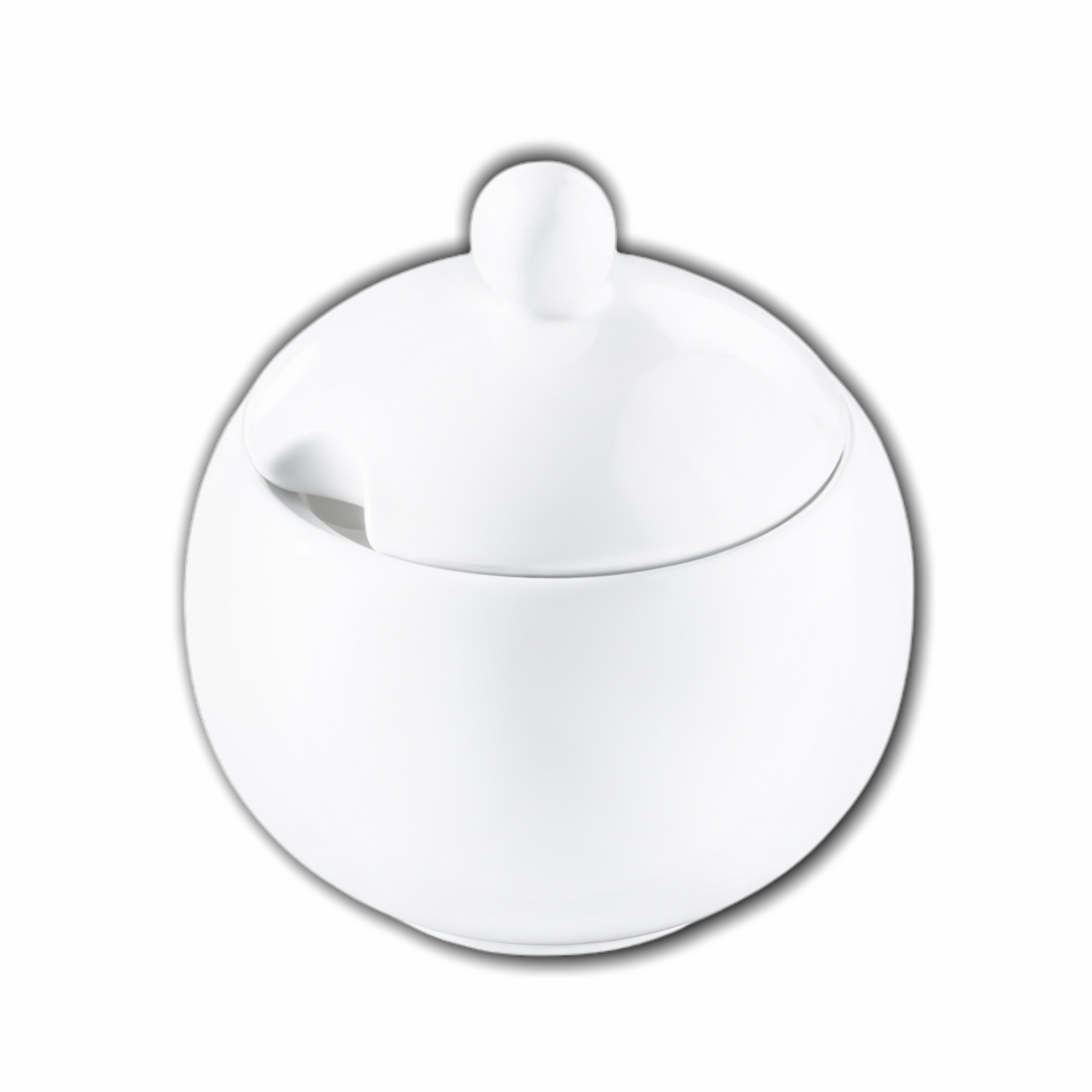 Wilmax Zuckerdose mit Deckel, 300 ml, Porzellan, WL-995001/1C