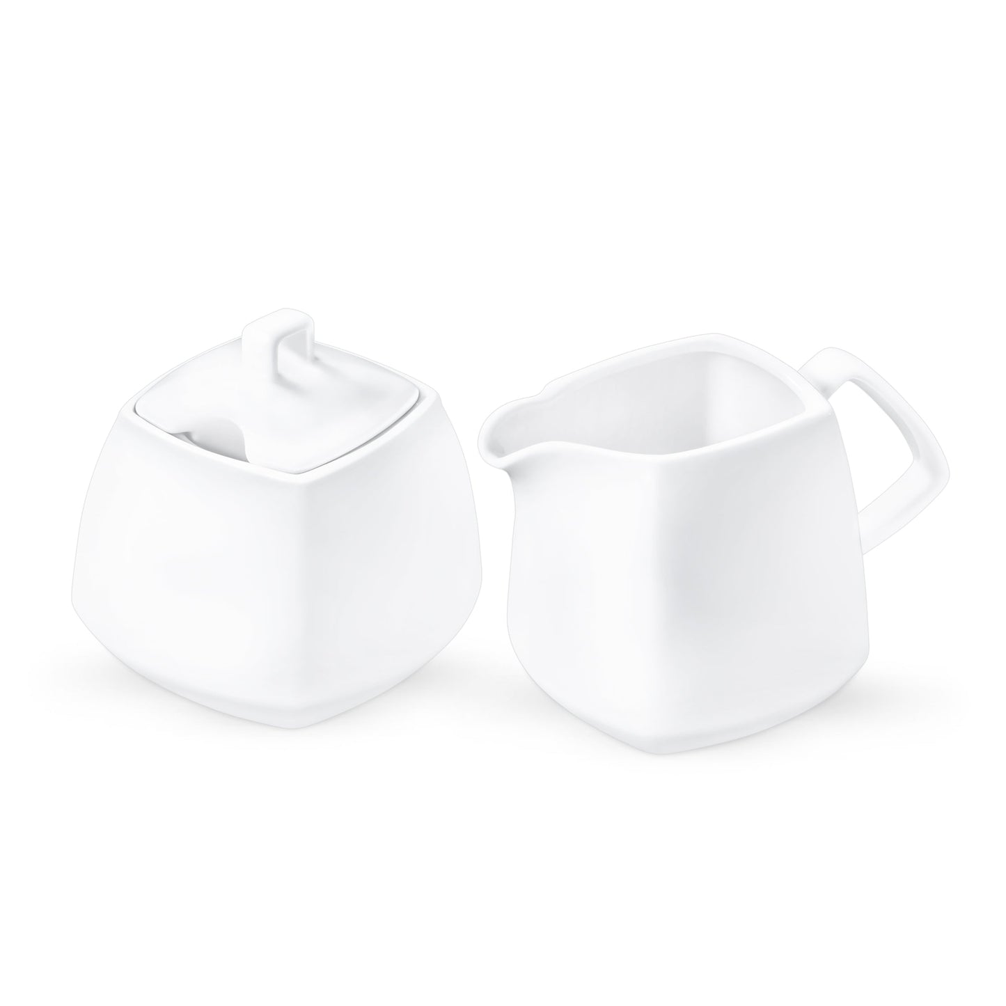 Wilmax England Suiker- en melkset Wit Porselein Ilona WL-995028/2C