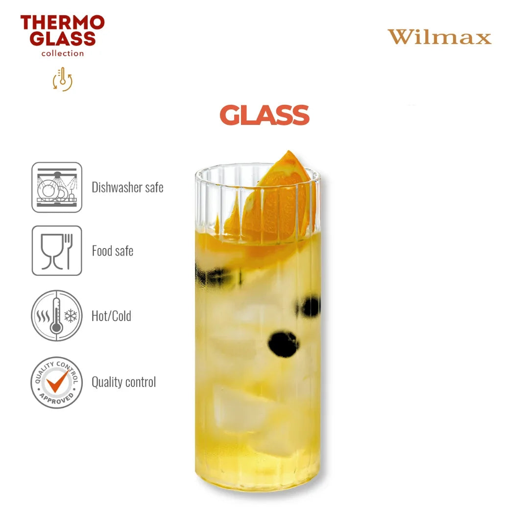 Wilmax Glas 350 ml Borosilicaatglas Transparant