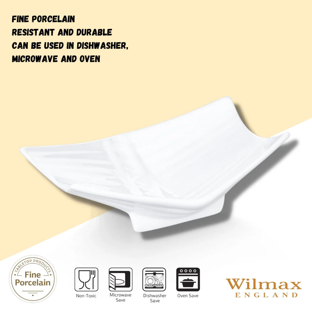 Wilmax Broodvaas 23 cm Porselein Wit WL-996011/A