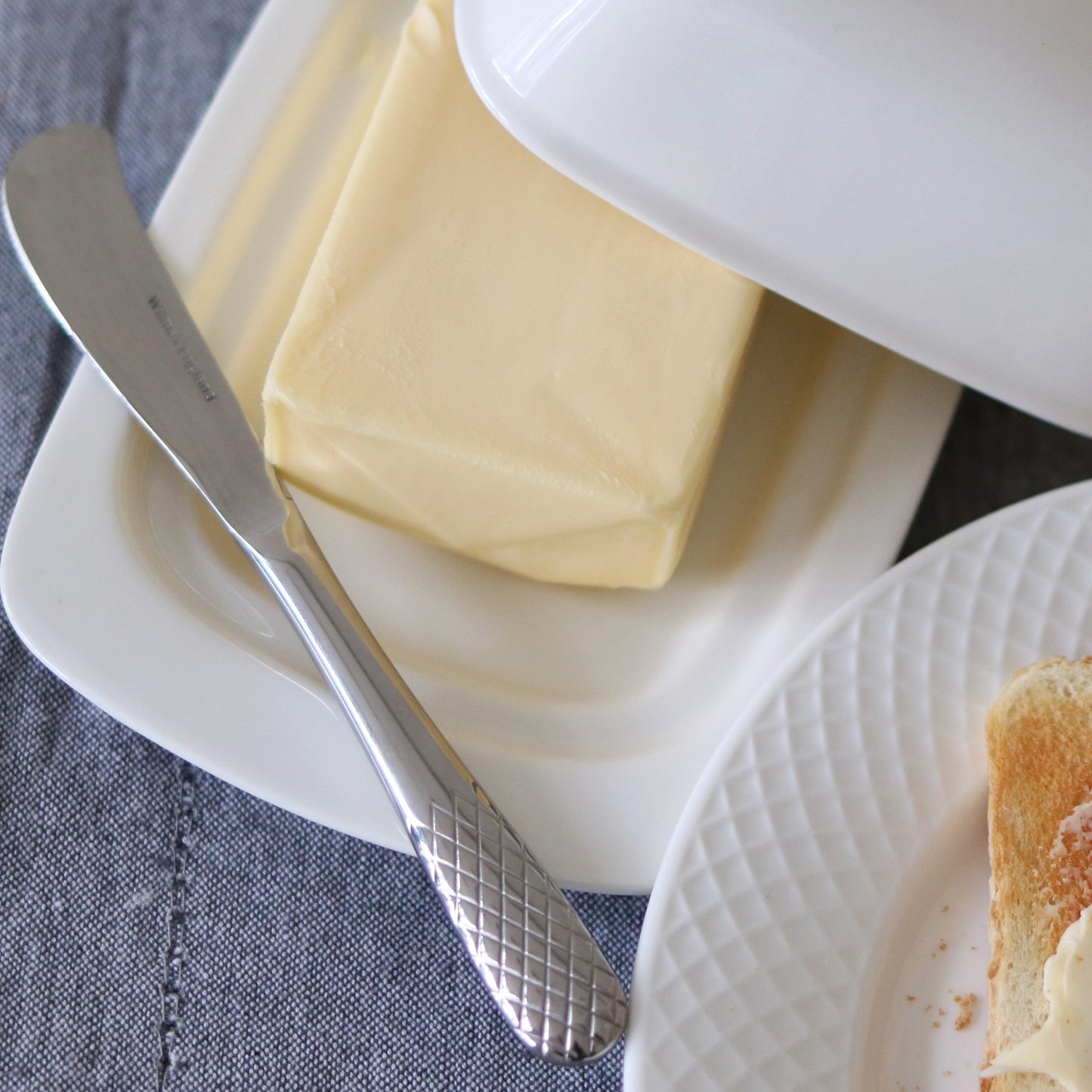 Wilmax Butterdose, Porzellan, 19 x 12,5 x 8,5 cm, WL-996109/A