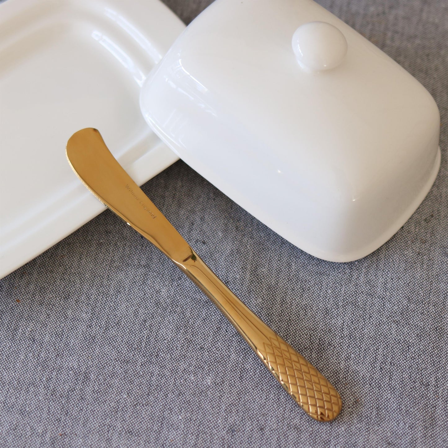 Wilmax Butterdose, Porzellan, 19 x 12,5 x 8,5 cm, WL-996109/A