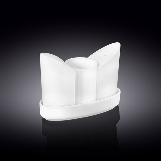 Wilmax Salz- & Pfefferstreuer Set – Weiß – Klassisches Design – WL-996117/1C