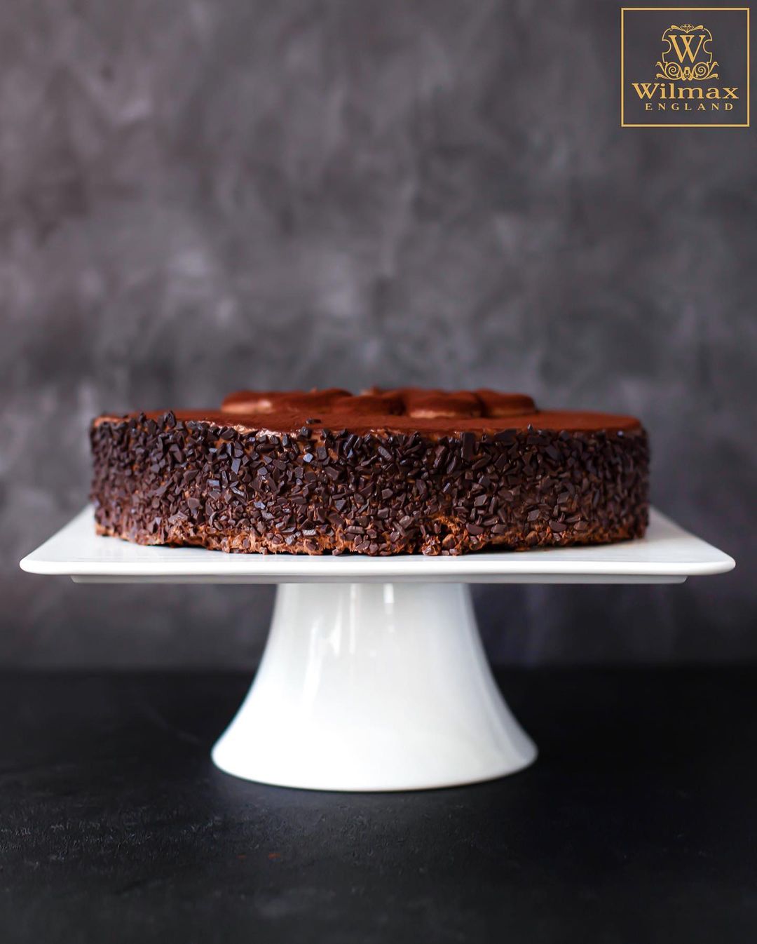 Wilmax Porzellan Kuchenständer 25x25x9 cm weiß WL-996131/A