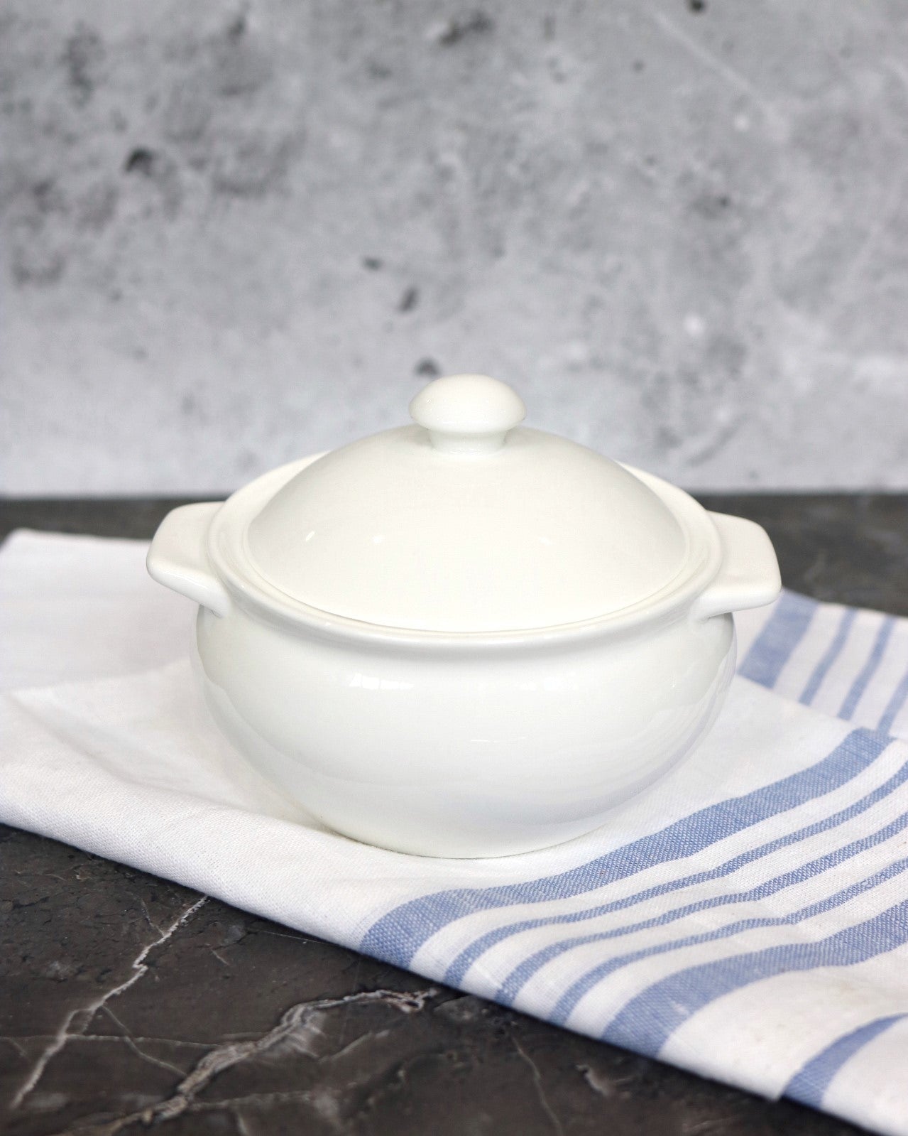 Wilmax ovenschaal met deksel 620 ml porselein WL-997015/1C