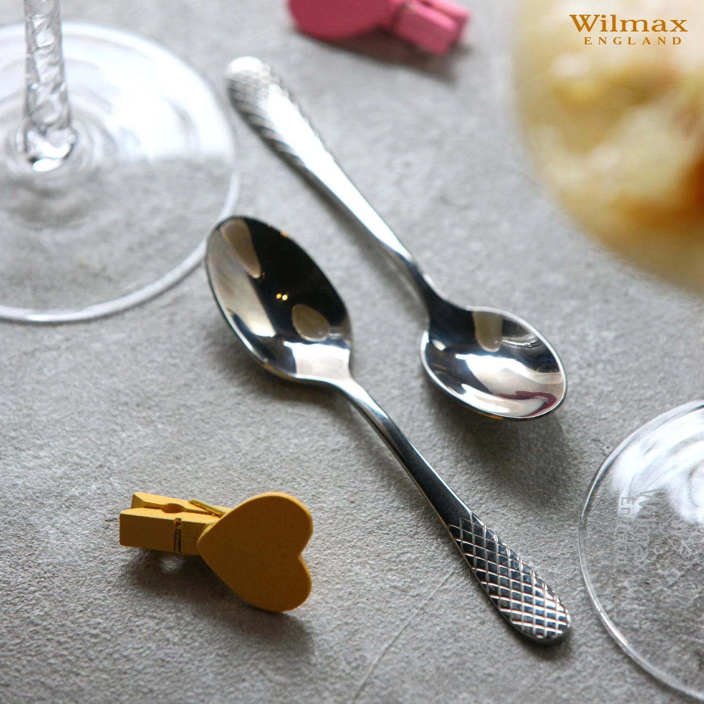 Wilmax Mokkalepels 11.5 cm RVS 6-delige set WL-999204/6A