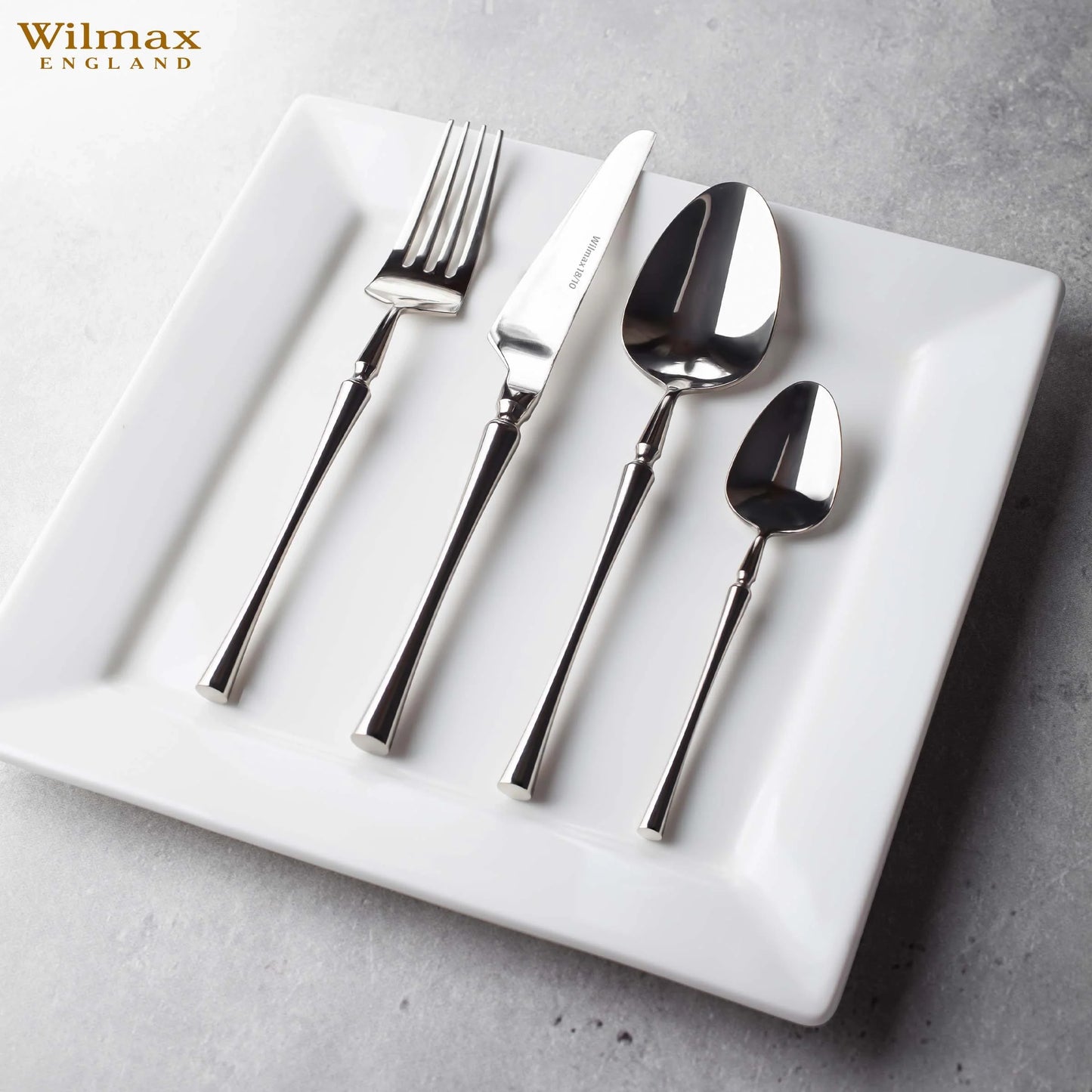 Wilmax Speiseteller, quadratisch, 25 x 25 cm, WL-991223/A