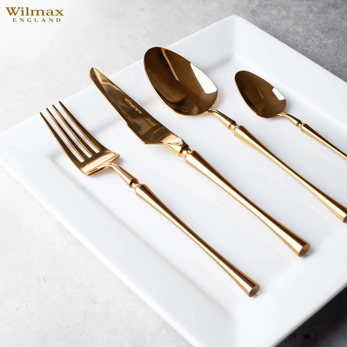 Wilmax Eetbord 25 x 25 cm van Porselein, Wit WL-991223/A